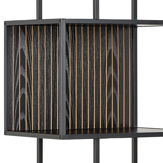 Regał z szufladami ZAKARIA 77x35 czarny - Zdjęcie 6