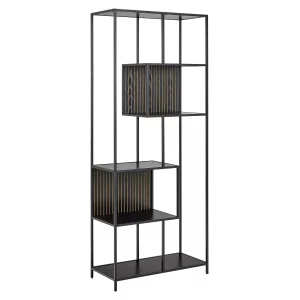 Regał ZAKARIA 77x35 czarny