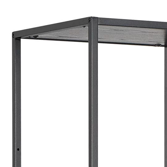 Regał ZAKARIA 77x35 czarny - Zdjęcie 4