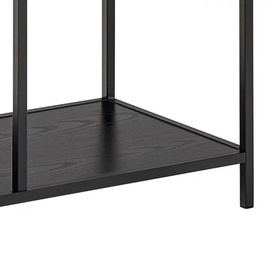 Regał ZAKARIA 77x35 czarny - Zdjęcie 6