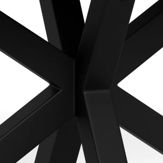 Stół rozkładany RITA 200/240x100 drewniany - czarna noga - Zdjęcie 7