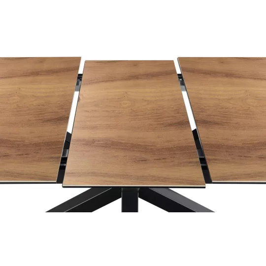 Stół rozkładany RITA 200/240x100 drewniany - czarna noga - Zdjęcie 8