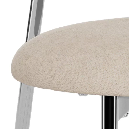 Krzesło tapicerowane TRAK beżowe - Zdjęcie 7