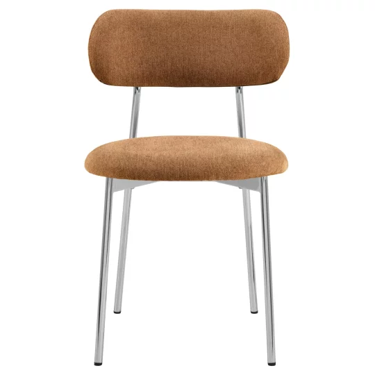 Krzesło tapicerowane TRAK brązowe - Zdjęcie 3