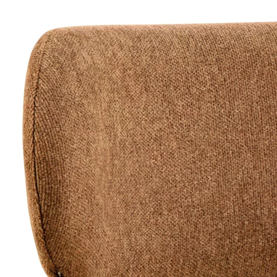 Krzesło tapicerowane TRAK brązowe - Zdjęcie 4