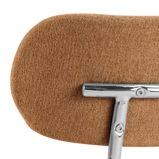Krzesło tapicerowane TRAK brązowe - Zdjęcie 6