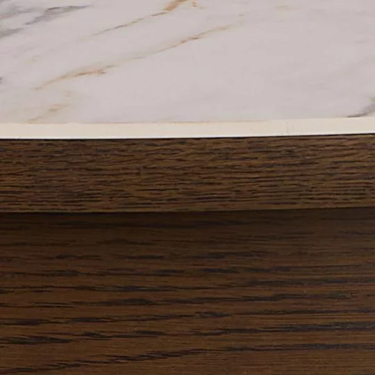 Stół okrągły MONS fi 120 drewniany/marmur - Zdjęcie 3