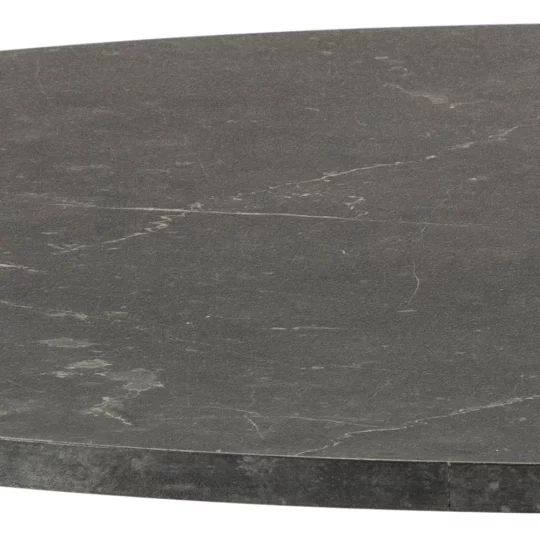 Stół okrągły ELENA fi 110 czarny marmur - Zdjęcie 2