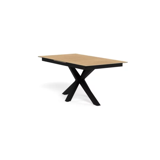 Stół rozkładany RITA 168/210x90 drewniany - czarna noga - Zdjęcie 4