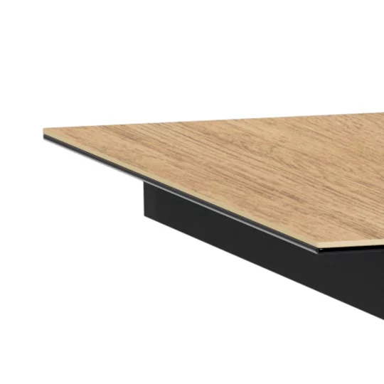 Stół rozkładany RITA 168/210x90 drewniany - czarna noga - Zdjęcie 5