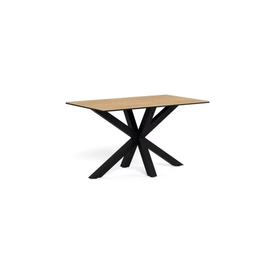 Stół prostokątny RITA 135x80 drewniany - czarna noga