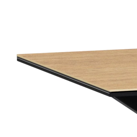 Stół prostokątny RITA 135x80 drewniany - czarna noga - Zdjęcie 5