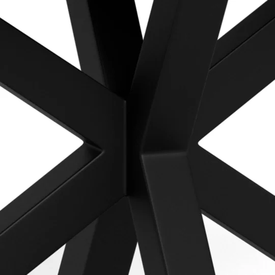 Stół prostokątny RITA 135x80 drewniany - czarna noga - Zdjęcie 7