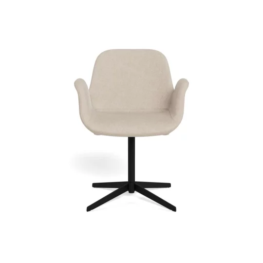 Krzesło tapicerowane ZENO beżowe - noga krzyżak - Zdjęcie 2