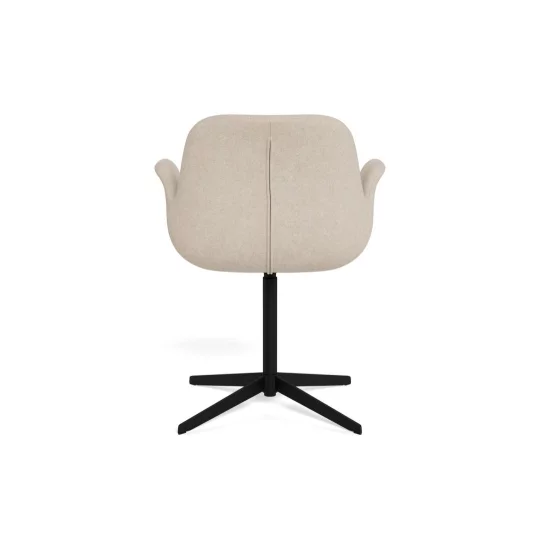 Krzesło tapicerowane ZENO beżowe - noga krzyżak - Zdjęcie 4