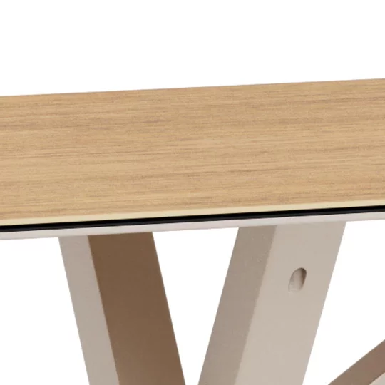 Stół RITA 160x90 drewniany - beżowa noga - Zdjęcie 6