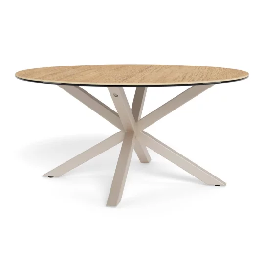 Stolik kawowy okrągły RITA fi 82 drewniany