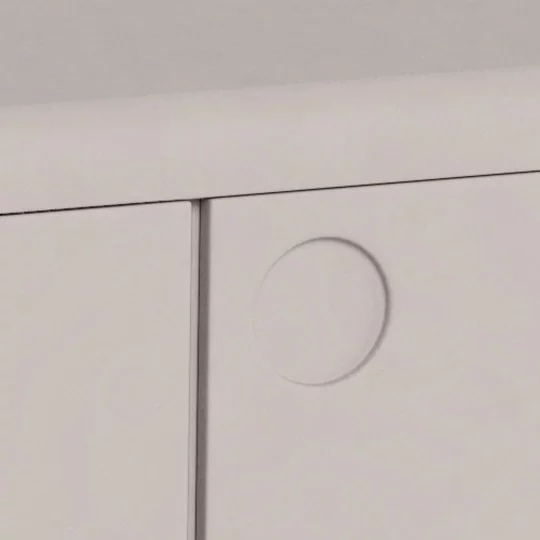 Komoda trzydrzwiowa KALT szara - Zdjęcie 8