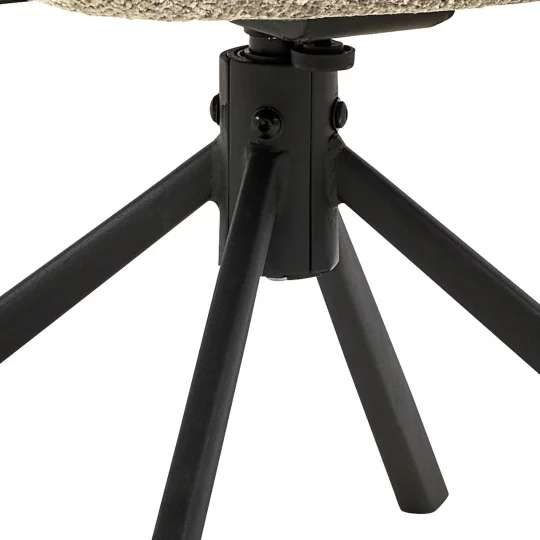 Krzesło tapicerowane obrotowe DUMI beżowe - Zdjęcie 8