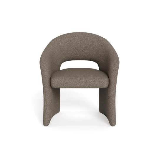 Krzesło tapicerowane NEVA brązowe - Zdjęcie 2