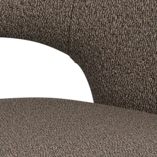 Krzesło tapicerowane NEVA brązowe - Zdjęcie 7