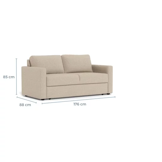 Sofa z funkcją spania FLUX beżowa - Zdjęcie 10