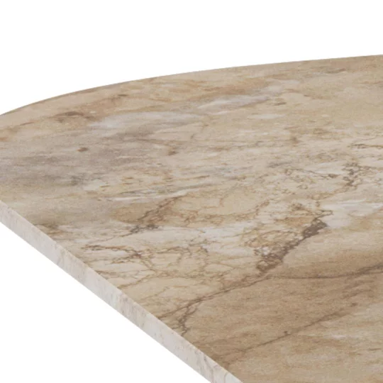 Stół LAURENT 90x90 brązowy marmur - Zdjęcie 3
