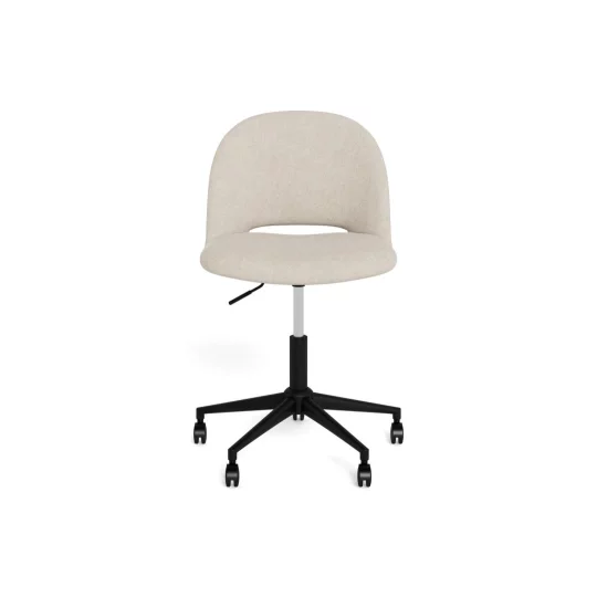 Krzesło biurowe tapicerowane KORT beżowe - Zdjęcie 2