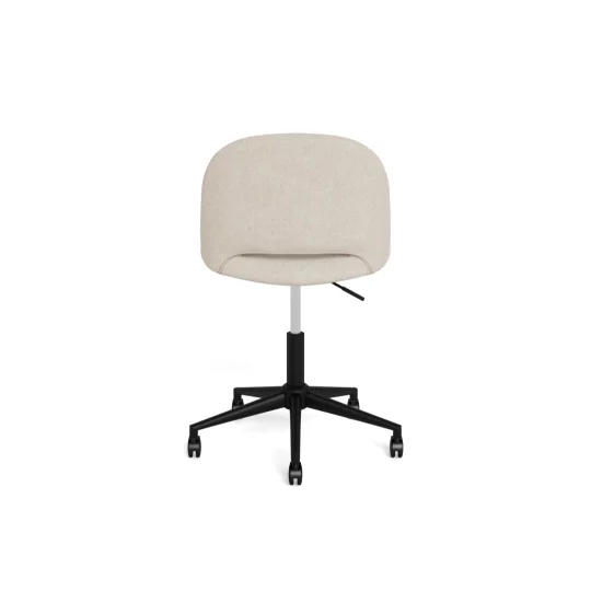 Krzesło biurowe tapicerowane KORT beżowe - Zdjęcie 4