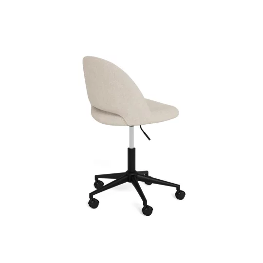 Krzesło biurowe tapicerowane KORT beżowe - Zdjęcie 5