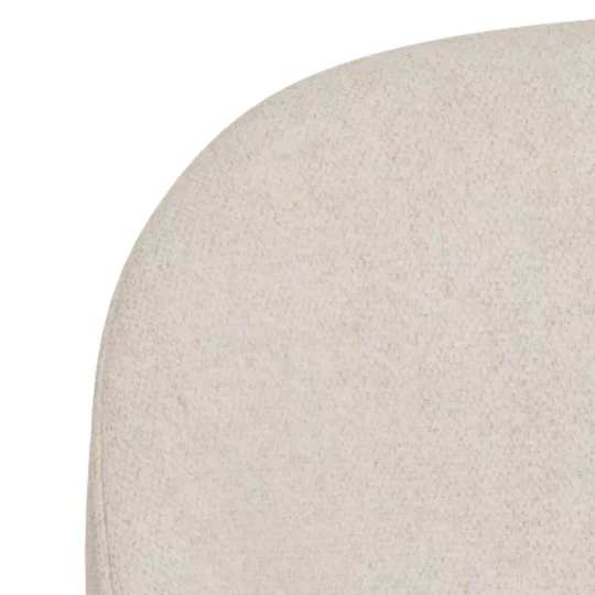 Krzesło biurowe tapicerowane KORT beżowe - Zdjęcie 6