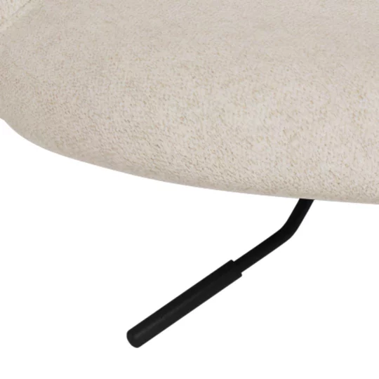 Krzesło biurowe tapicerowane KORT beżowe - Zdjęcie 7