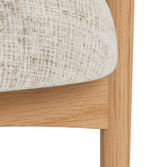 Fotel tapicerowany TORA beżowy - Zdjęcie 8