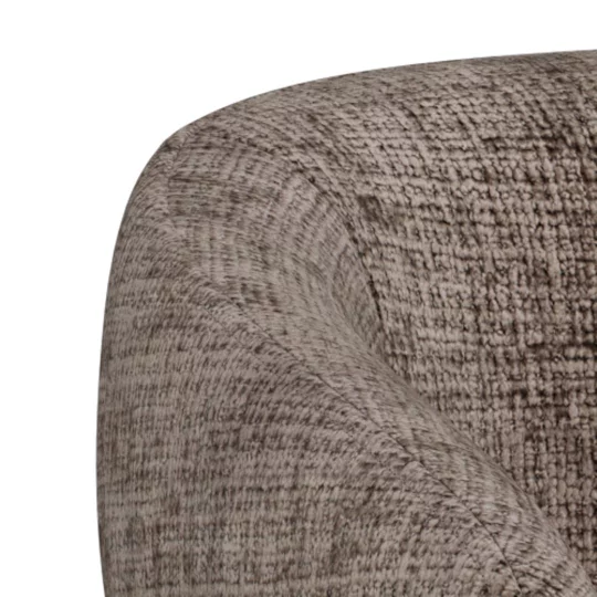 Krzesło tapicerowane MORA brązowe - Zdjęcie 6