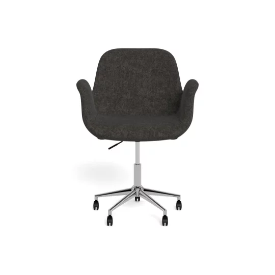 Krzesło biurowe tapicerowane ZENO antracytowe - Zdjęcie 2