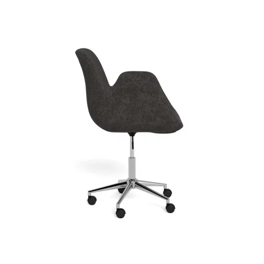 Krzesło biurowe tapicerowane ZENO antracytowe - Zdjęcie 3