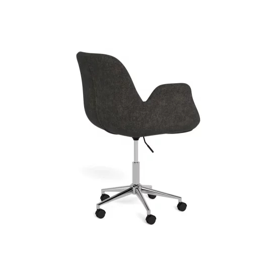 Krzesło biurowe tapicerowane ZENO antracytowe - Zdjęcie 4