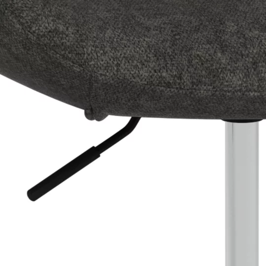 Krzesło biurowe tapicerowane ZENO antracytowe - Zdjęcie 8