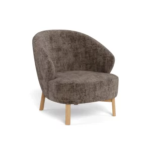 Fotel tapicerowany DINO brązowy