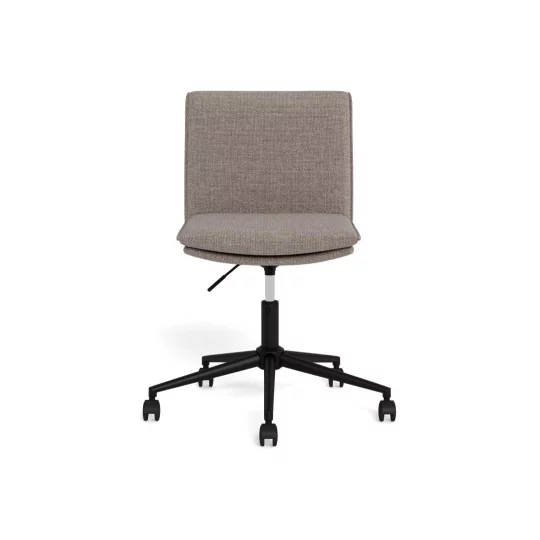 Krzesło biurowe tapicerowane COMO szarobeżowe - Zdjęcie 2