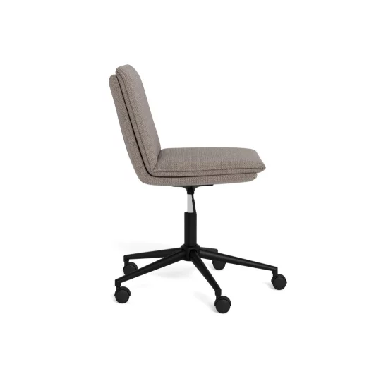 Krzesło biurowe tapicerowane COMO szarobeżowe - Zdjęcie 3