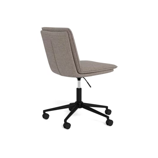 Krzesło biurowe tapicerowane COMO szarobeżowe - Zdjęcie 4