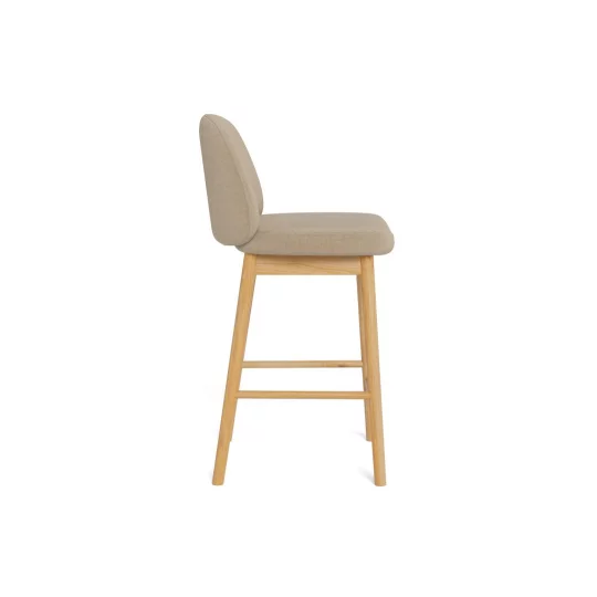 Hoker tapicerowany POLA beżowy - Zdjęcie 3