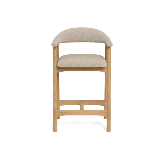 Hoker tapicerowany SONA beżowy - Zdjęcie 2