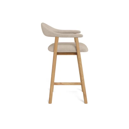 Hoker tapicerowany SONA beżowy - Zdjęcie 3