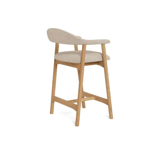 Hoker tapicerowany SONA beżowy - Zdjęcie 4