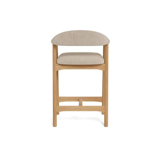 Hoker tapicerowany SONA beżowy - Zdjęcie 5