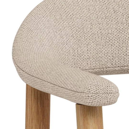 Hoker tapicerowany SONA beżowy - Zdjęcie 6