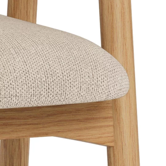 Hoker tapicerowany SONA beżowy - Zdjęcie 7