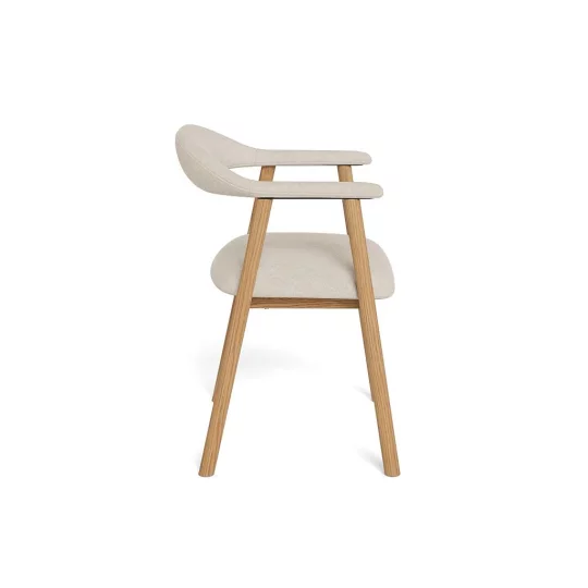 Krzesło tapicerowane SONA ecru - Zdjęcie 3